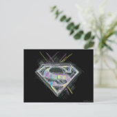 Logo für Supergirl-Scribbles Postkarte (Stehend Vorderseite)