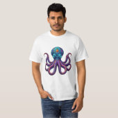 Logo für Surreal Octopus | Mit Augen Cephalopod T-Shirt (Vorne ganz)