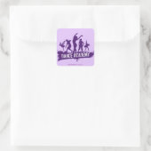 Logo für Tance Acadmey Dancer Silhouetten Quadratischer Aufkleber (Tasche)