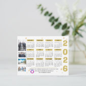 Logo für Terminkalender für Unternehmen Feiertagspostkarte (Stehend Vorderseite)