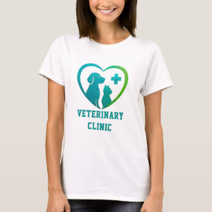🐾 Logo für Tierklinik 💚 T-Shirt