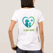 🐾 Logo für Tierklinik 💚 T-Shirt (Rückseite)