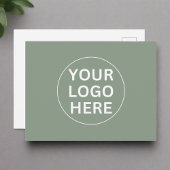 Logo für umweltfreundliche Berufliche Unternehmen Postkarte