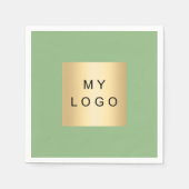 Logo für umweltfreundliches Geschäft Serviette (Vorderseite)