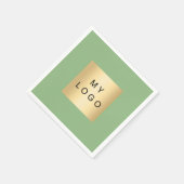 Logo für umweltfreundliches Geschäft Serviette (Ecke)