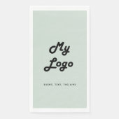 Logo für umweltfreundliches Geschäft Serviette (Vorderseite)