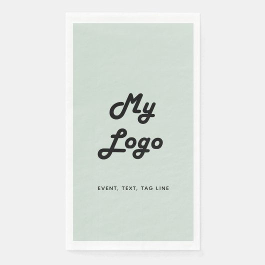 Logo für umweltfreundliches Geschäft Serviette (Vorderseite)