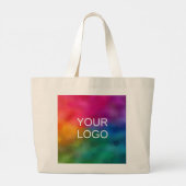 Logo für Unternehmen - Benutzerdefiniert Design ho Jumbo Stoffbeutel (Rückseite)