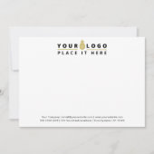 Logo für Unternehmen Beruflich Mitteilungskarte (Vorderseite)