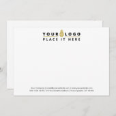 Logo für Unternehmen Beruflich Mitteilungskarte (Vorne/Hinten)