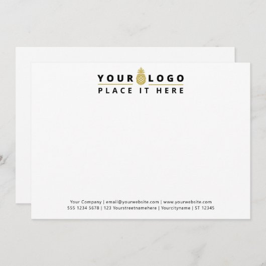 Logo für Unternehmen Beruflich Mitteilungskarte (Vorne/Hinten)