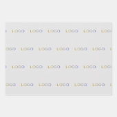 Logo für Unternehmen Elegantes einfaches Branding Geschenkpapier Set (Vorderseite 2)