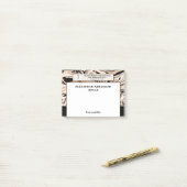 Logo für Unternehmen Firmenname Post-it Klebezettel (Auf Schreibtisch)