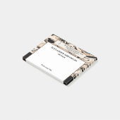 Logo für Unternehmen Firmenname Post-it Klebezettel (angewinkelt)