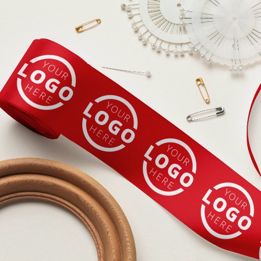 Logo für Unternehmen für kundenspezifische Produkt Satinband