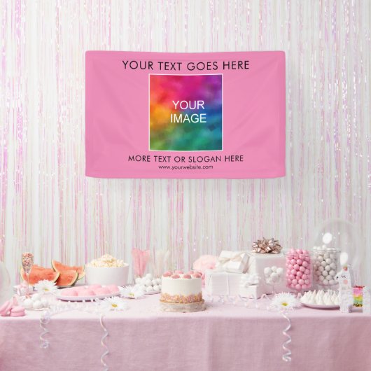 Logo für Unternehmen hier Modernes Elegantes Banner (Party)