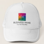 Logo für Unternehmen hinzufügen Truckerkappe<br><div class="desc">Benutzerdefiniertes Hinzufügen von Upload Business Company Logo Personalisiert Template Trucker Hat.</div>