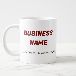 Logo für Unternehmen - individuelle JUMBO-Tasse
