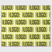 Logo für Unternehmen mit benutzerdefiniertem Chara Geschenkpapier (Flach)