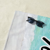 Logo für Unternehmen mit benutzerdefiniertem Logo  Strandtuch (Beispiel)