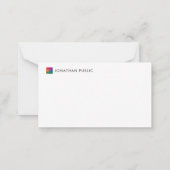 Logo für Unternehmen mit benutzerdefinierten Vorla Mitteilungskarte (Rückseite)