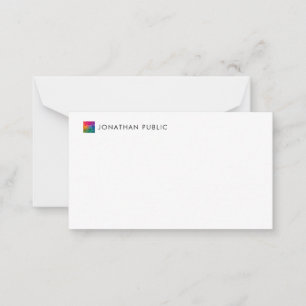 Logo für Unternehmen mit benutzerdefinierten Vorla Mitteilungskarte