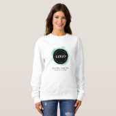 Logo für Unternehmen mit benutzerdefinierter Grünf Sweatshirt (Vorne ganz)