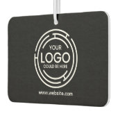 Logo für Unternehmen mit eigener Marke schwarz Autolufterfrischer (Links)