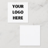 Logo für Unternehmen Mitarbeiter Trucke Quadratische Visitenkarte (Vorne/Hinten)