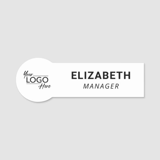 Logo für Unternehmen Namensschild (Vorderseite)