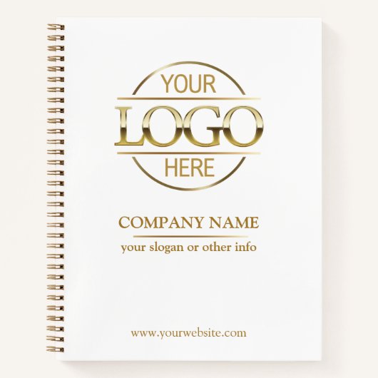 Logo für Unternehmen Notizblock (Vorderseite)