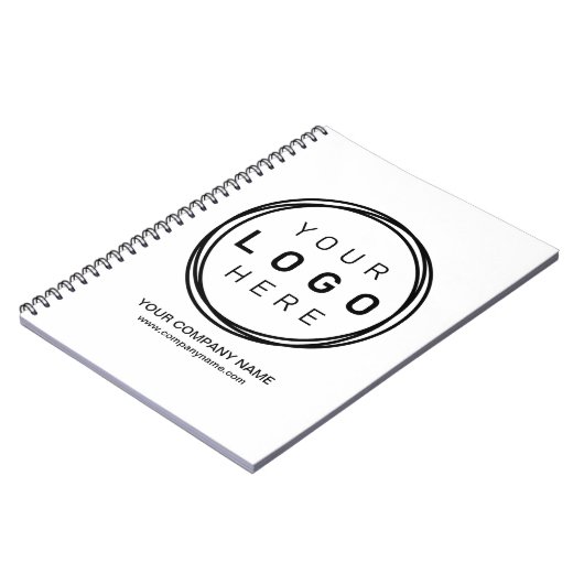 Logo für Unternehmen Notizblock (Linke Seite)