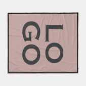 Logo für Unternehmen oder Unternehmen auf Dusty Pi Fleecedecke (Vorderseite (Horizontal))