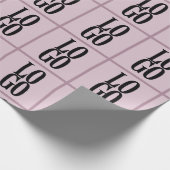 Logo für Unternehmen oder Unternehmen auf Dusty Pi Geschenkpapier (Ecke)