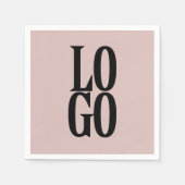 Logo für Unternehmen oder Unternehmen auf Dusty Pi Serviette (Vorderseite)