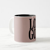 Logo für Unternehmen oder Unternehmen auf Dusty Pi Zweifarbige Tasse (Vorderseite Links)