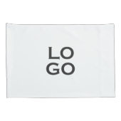 Logo für Unternehmen oder Unternehmen in Weiß Kissenbezug (Rückseite-Rechts)