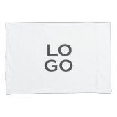 Logo für Unternehmen oder Unternehmen in Weiß Kissenbezug (Vorderseite-Rechts)