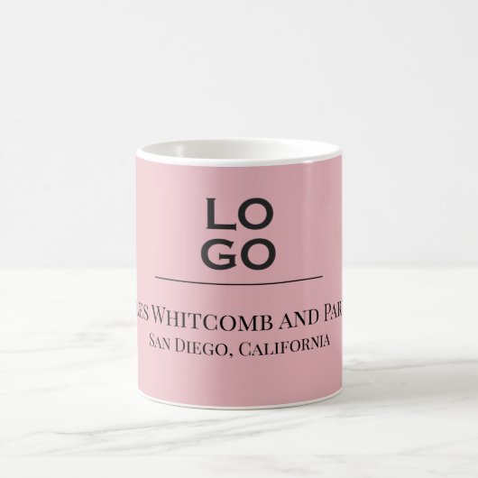 Logo für Unternehmen oder Unternehmen Kaffeetasse (Mittel)