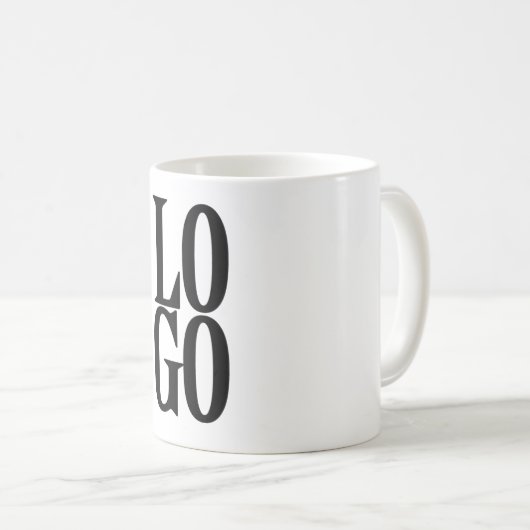 Logo für Unternehmen oder Unternehmen Kaffeetasse (VorderseiteRechts)