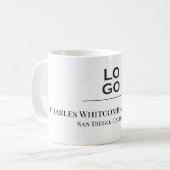 Logo für Unternehmen oder Unternehmen Kaffeetasse (Vorderseite Links)