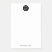 Logo für Unternehmen Post-it Klebezettel (Vorderseite)