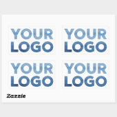 Logo für Unternehmen Rechteckiger Aufkleber (Blatt)