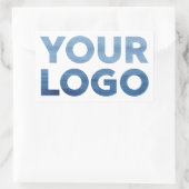 Logo für Unternehmen Rechteckiger Aufkleber (Tasche)