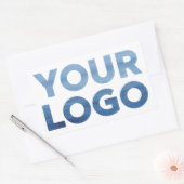 Logo für Unternehmen Rechteckiger Aufkleber (Umschlag)