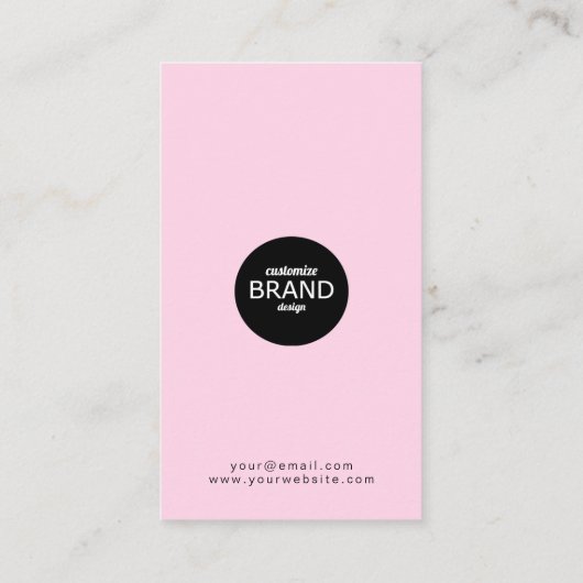 Logo für Unternehmen Rosa Berufliche Loyalitätskar Treuekarte (Rückseite)