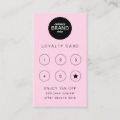 Logo für Unternehmen Rosa Berufliche Loyalitätskar Treuekarte (Vorderseite)