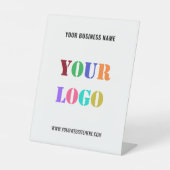 Logo für Unternehmen Sockelschild (Vorderseite)