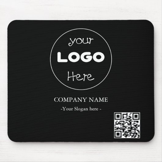 Logo für Unternehmen | Stilvoller QR-Code Mousepad (Vorne)