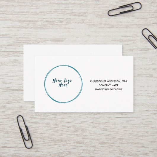 Logo für Unternehmen Visitenkarte (Vorderseite/Rückseite Beispiel)